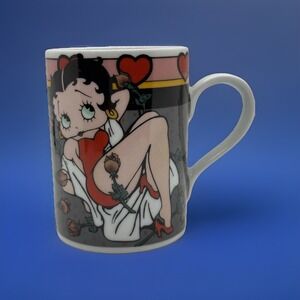 Betty Boop‎ "Betty's Bed of Roses" Vandor Mug 1992 Vintage Cartoon Coffee Cup